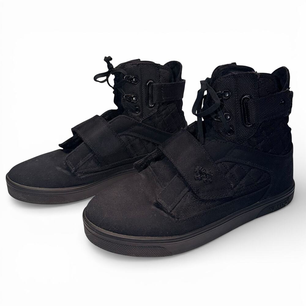 Vlado Mens Atlas II Black Mono High Top Sneakers Tennis Shoes Footwear Size 9